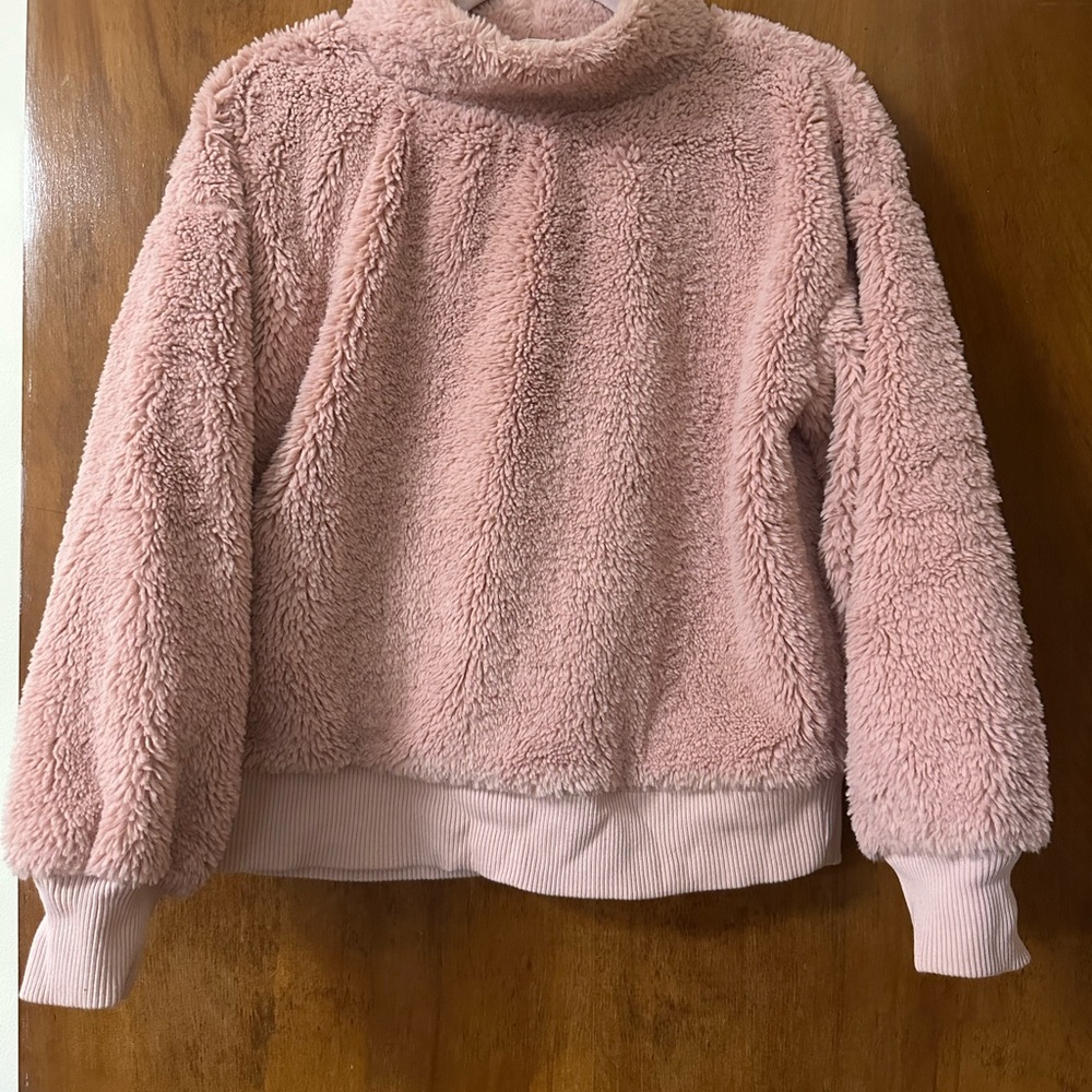 GAP Soft Blush Sherpa Fleece XHeavy Sweatshirt